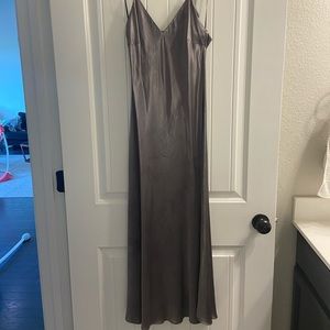 Silver Slip Dress